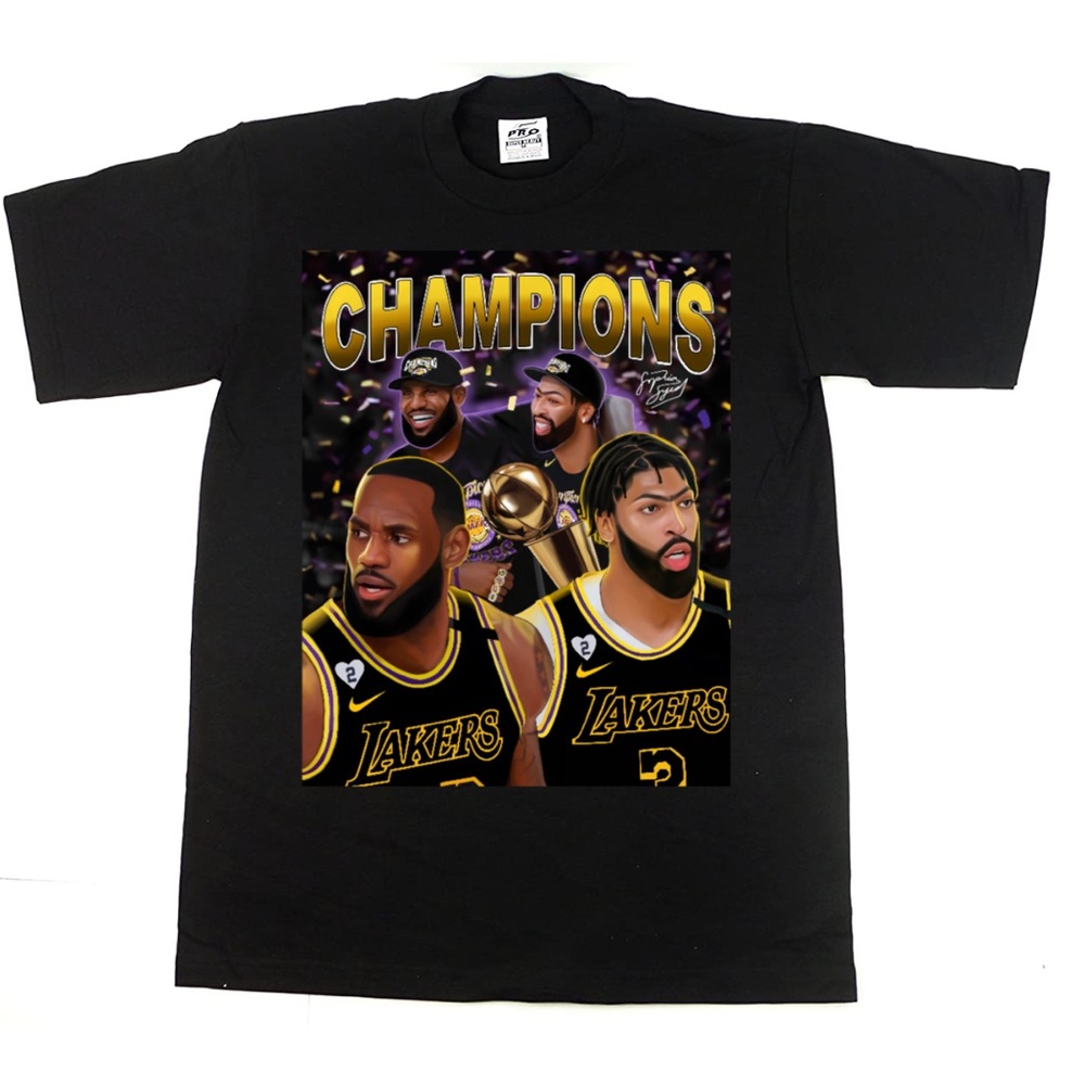 Lakers 2020 NBA champions graphic tshirt
